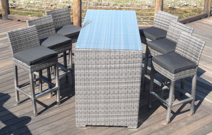 Outdoor Bar Table with 6 chairs: BZ 35