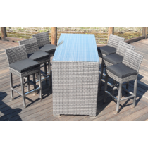 Outdoor Bar Table with 6 chairs: BZ 35