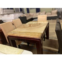 Rectangle Italian Marble Table set (SF225)