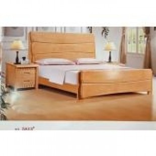 Solid Wood Queen Size Bed (5813)